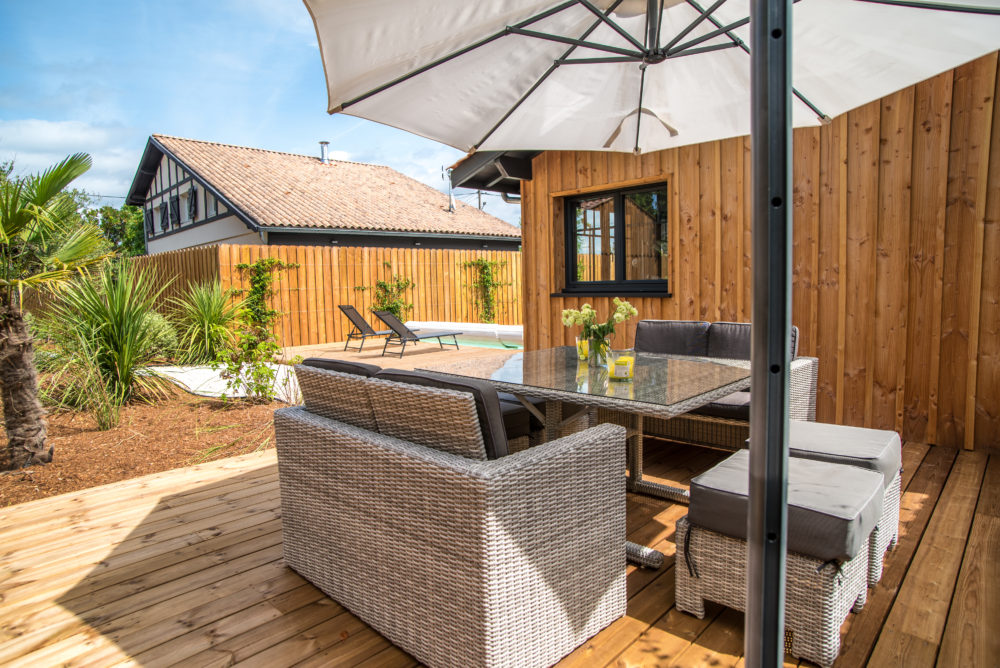 salon ext vue piscine