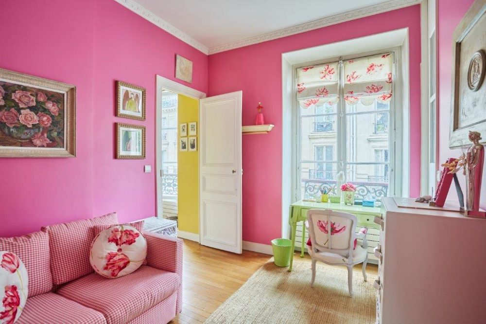 chambre rose
